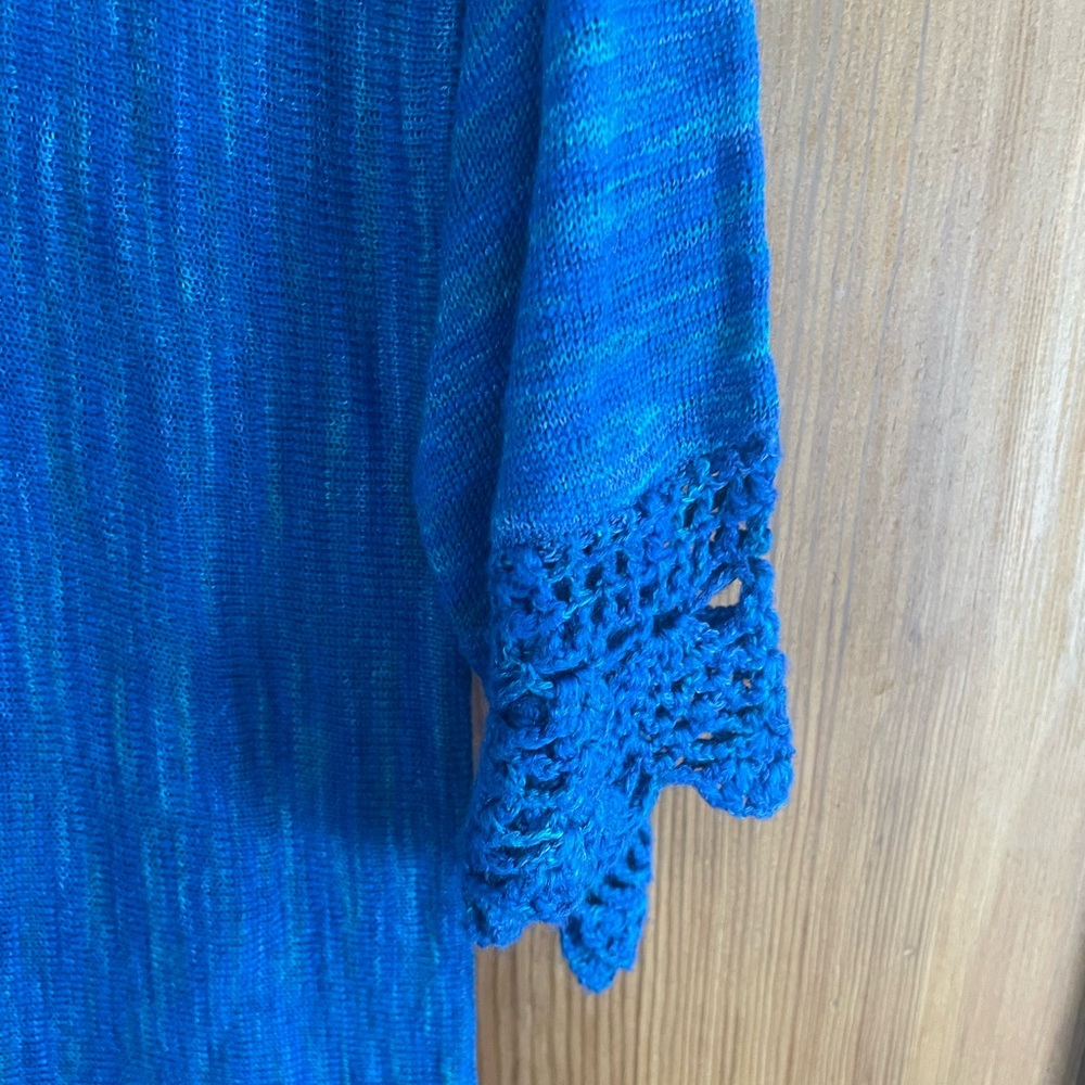 NWT Madison Blue Muse Crochet Knit Top S - Picture 4 of 8